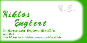 miklos englert business card